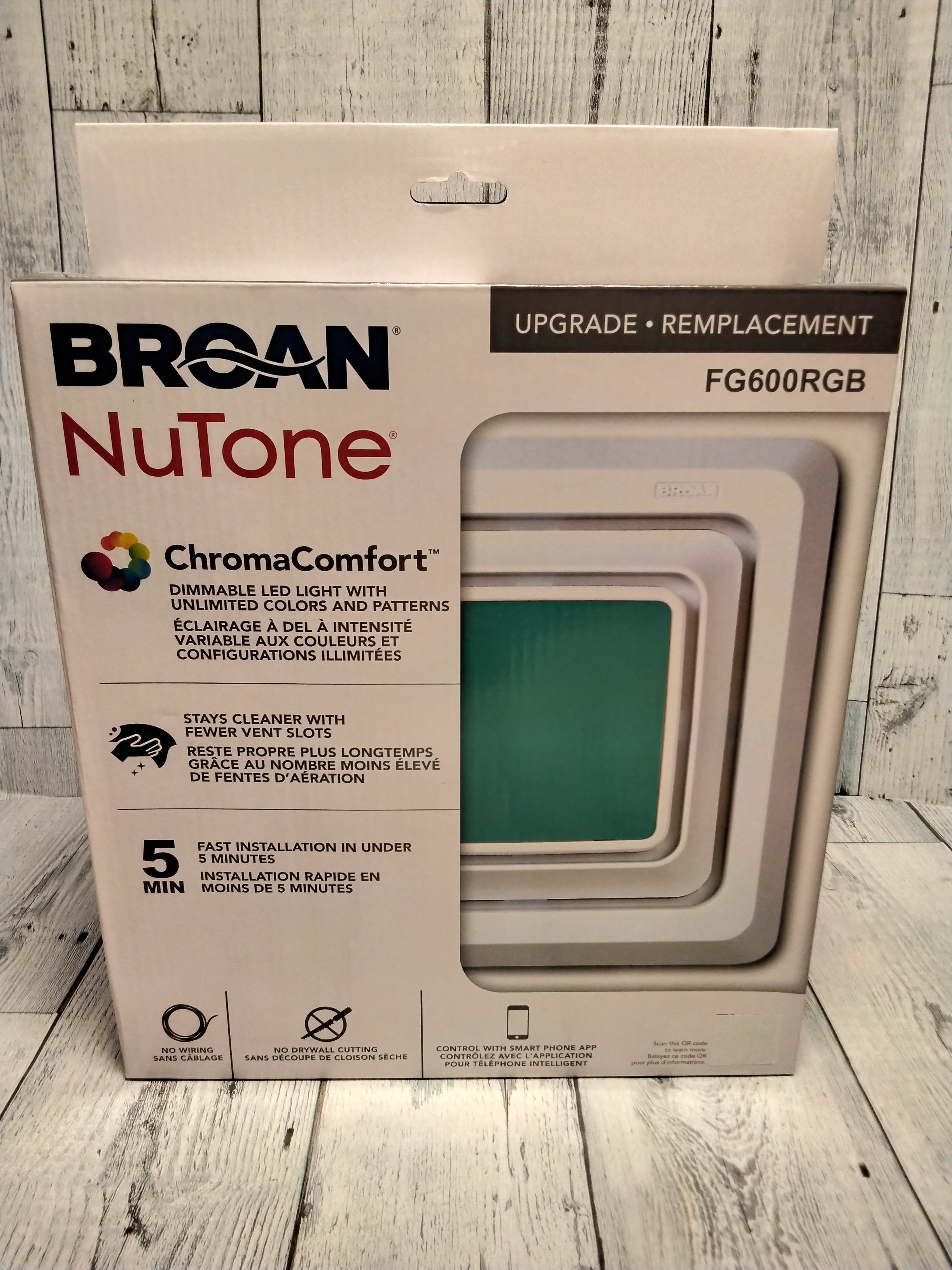 Broan-NuTone Customizable Color Changing LED Lighted Cover Bathroom Ventilation (7754779164910)